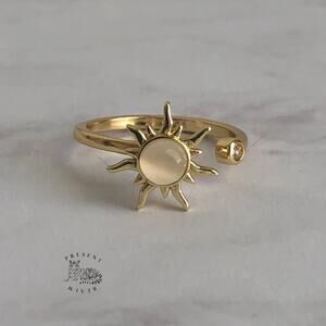 Fidget Ring, Anxiety Ring for Women, Spinner Ring, Y2K Ring, Adjustable Ring